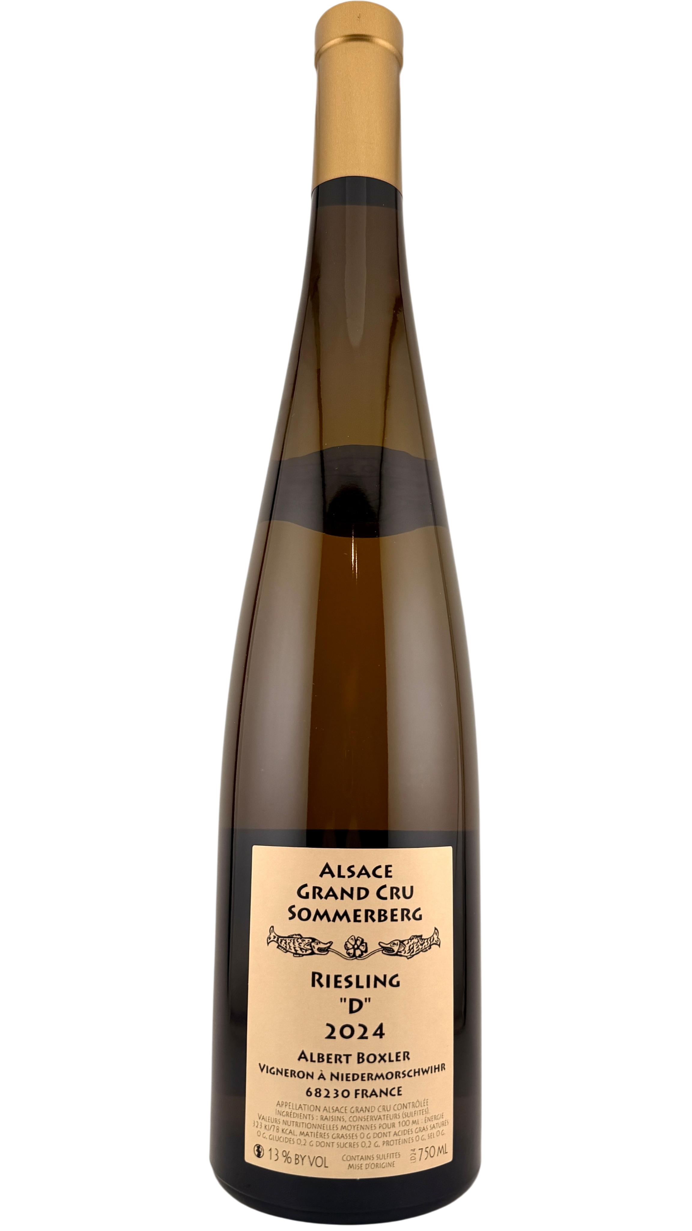 Alsace Riesling Grand cru Sommerberg Dudenstein Albert Boxler