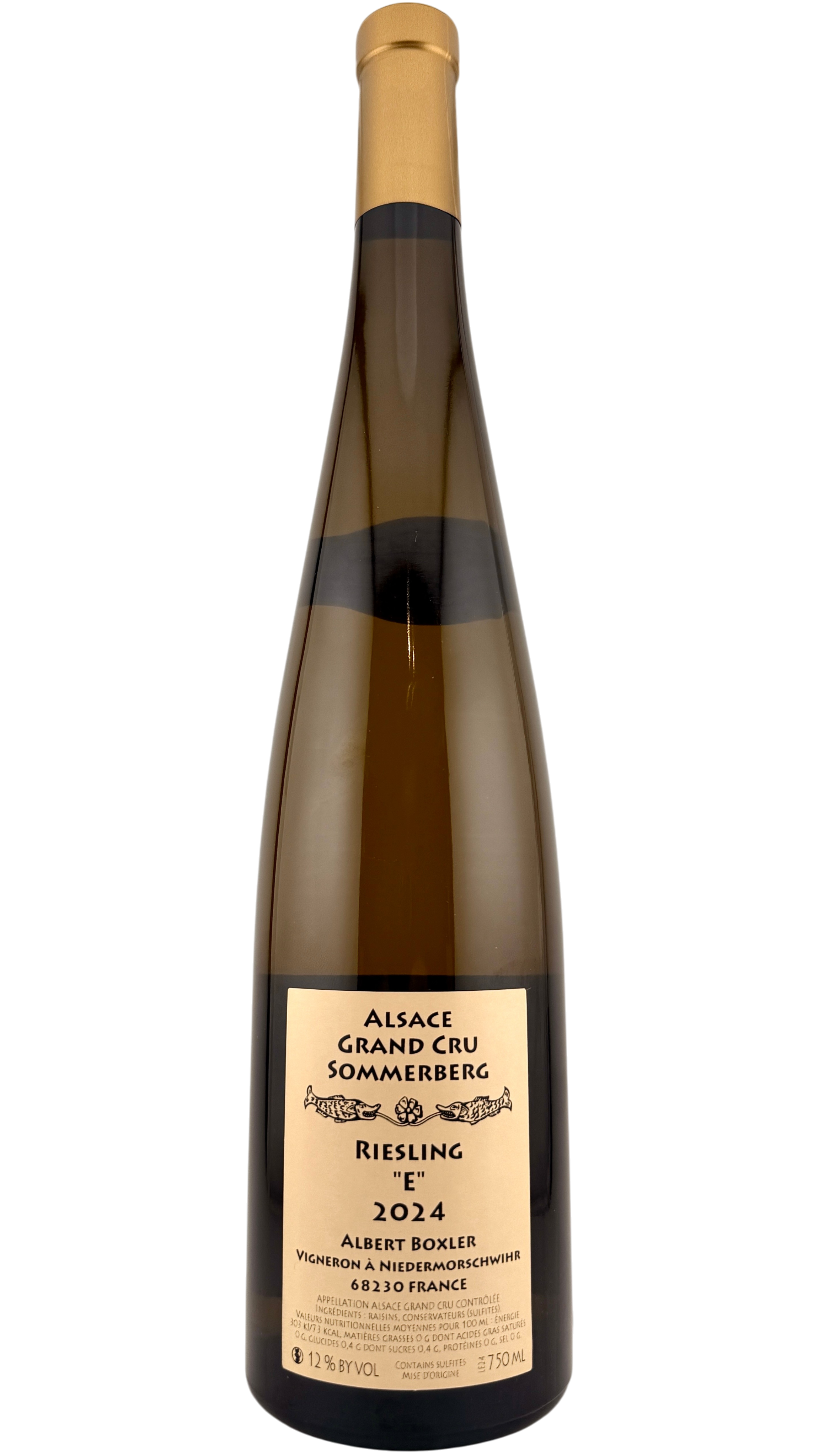 Alsace Riesling Grand cru Sommerberg Eckberg Albert Boxler