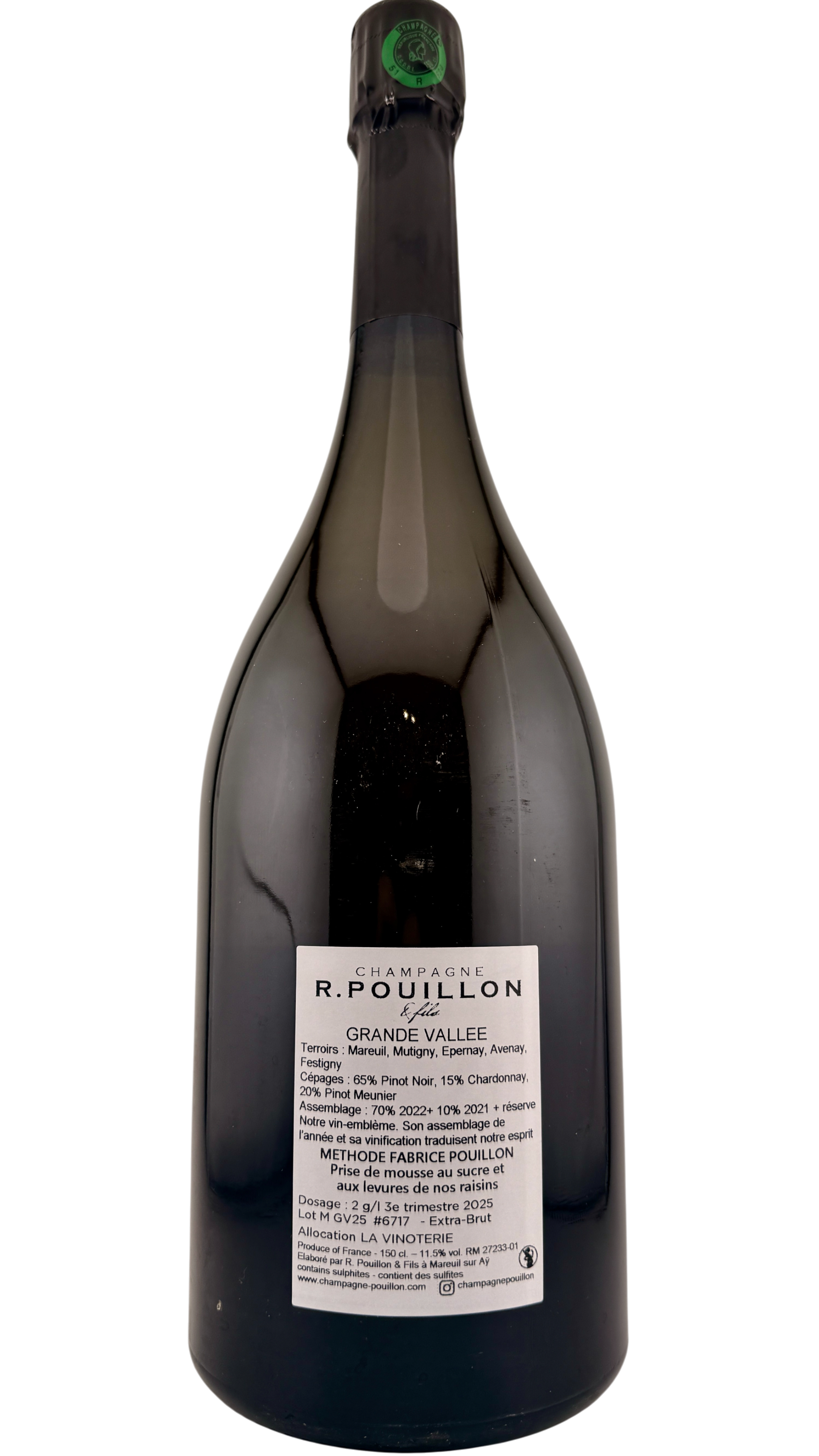 Champagne Grande Vallée R.Pouillon MAGNUM
