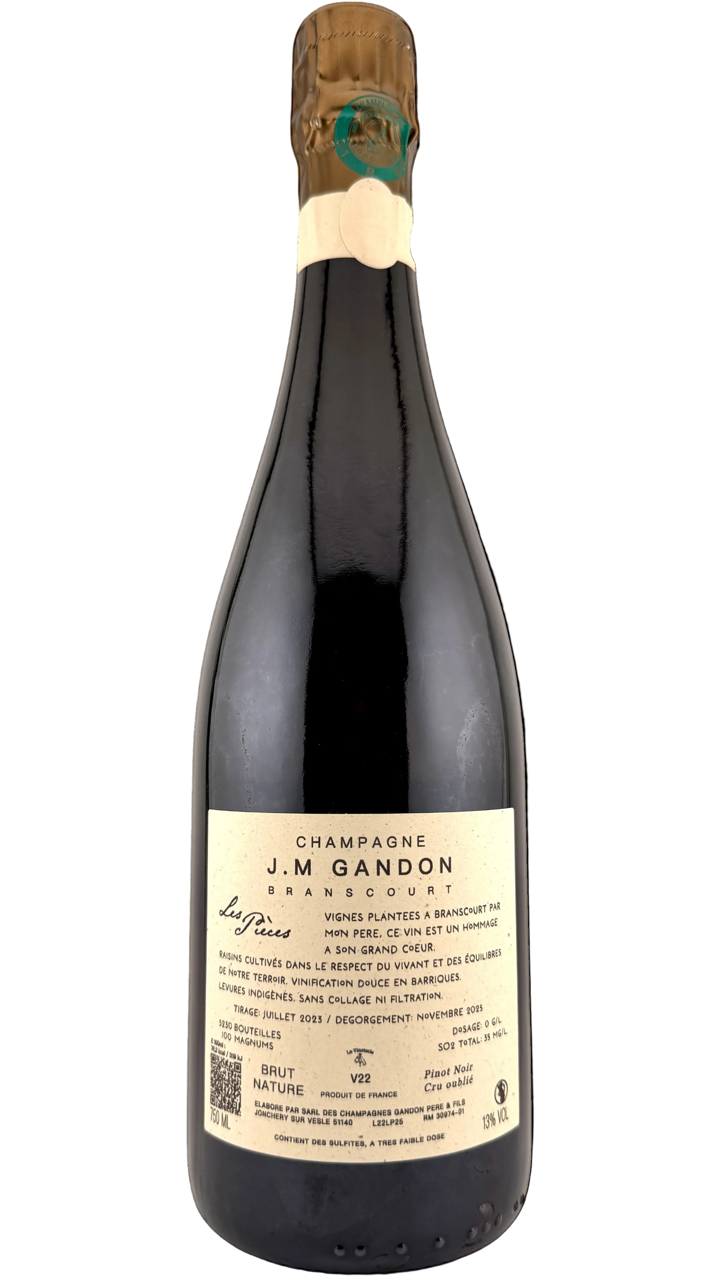 Champagne Les Pièces Victor Gandon