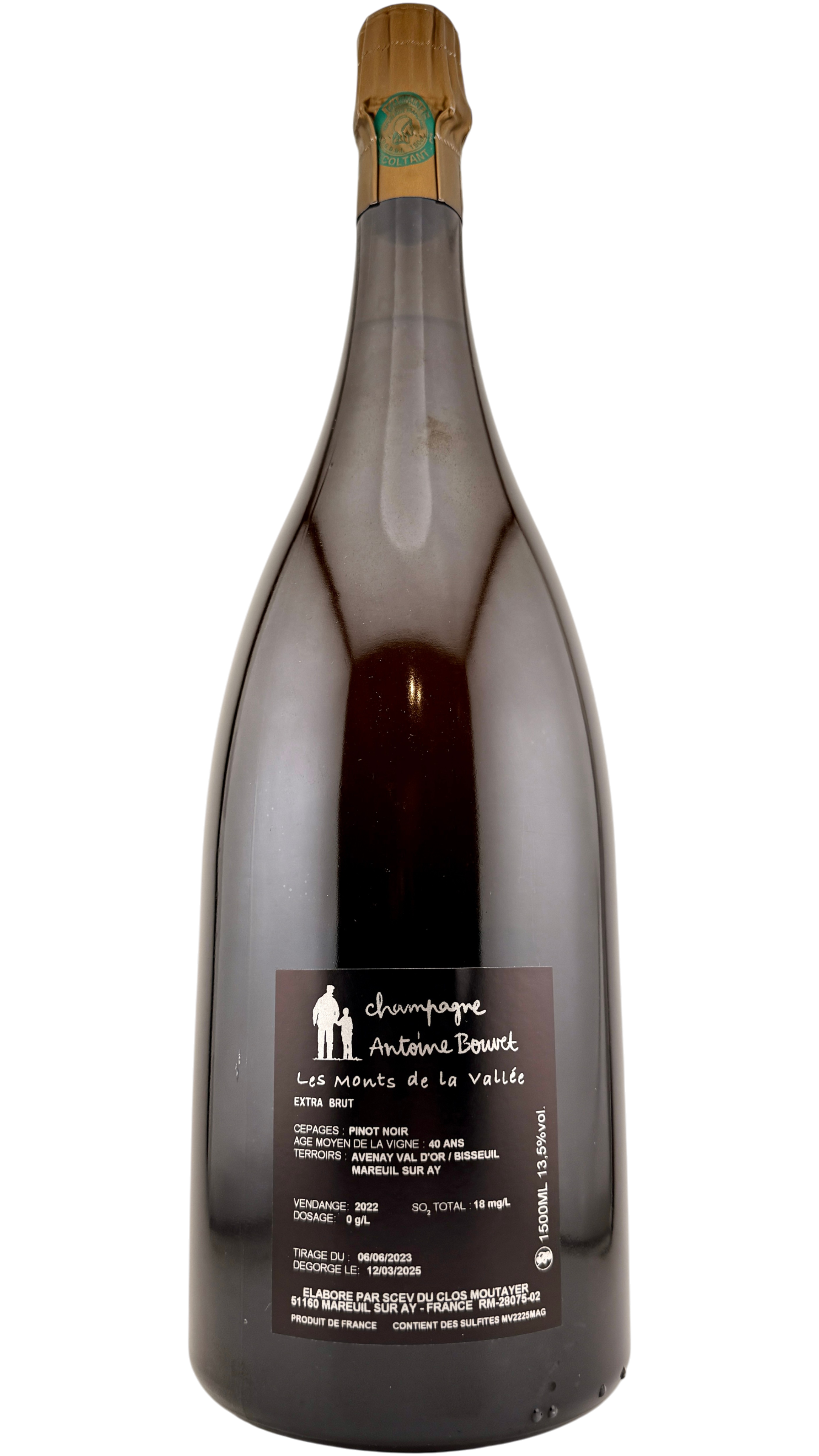 Champagne Les monts de la vallée Antoine Bouvet MAGNUM