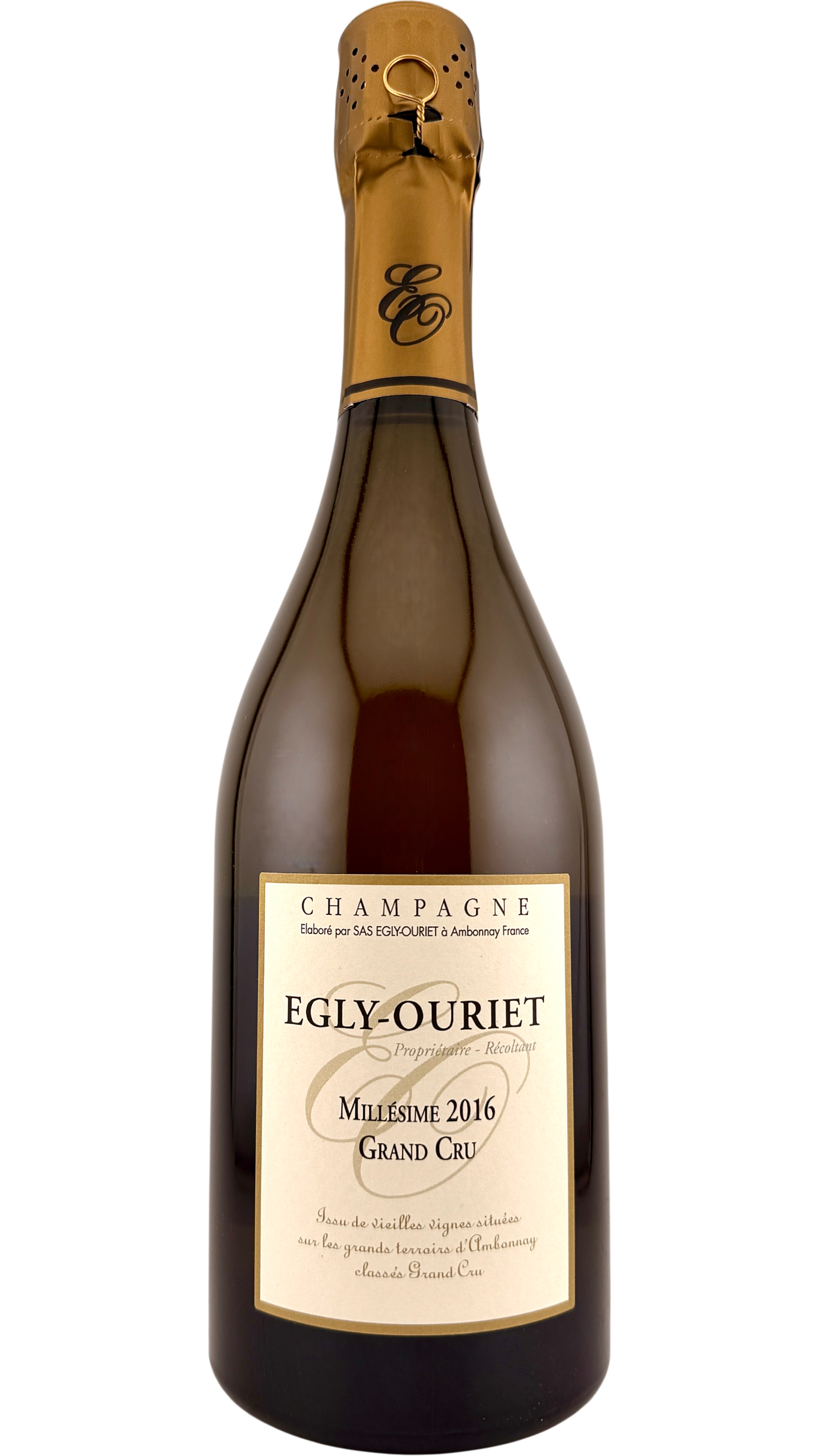 Champagne Millésime 2016 grand cru Egly Ouriet vin blanc effervescent sparkling wine pinot noir pinot meunier chardonnay bio biodynamie organic wine natural wine vin naturel vintage 2016