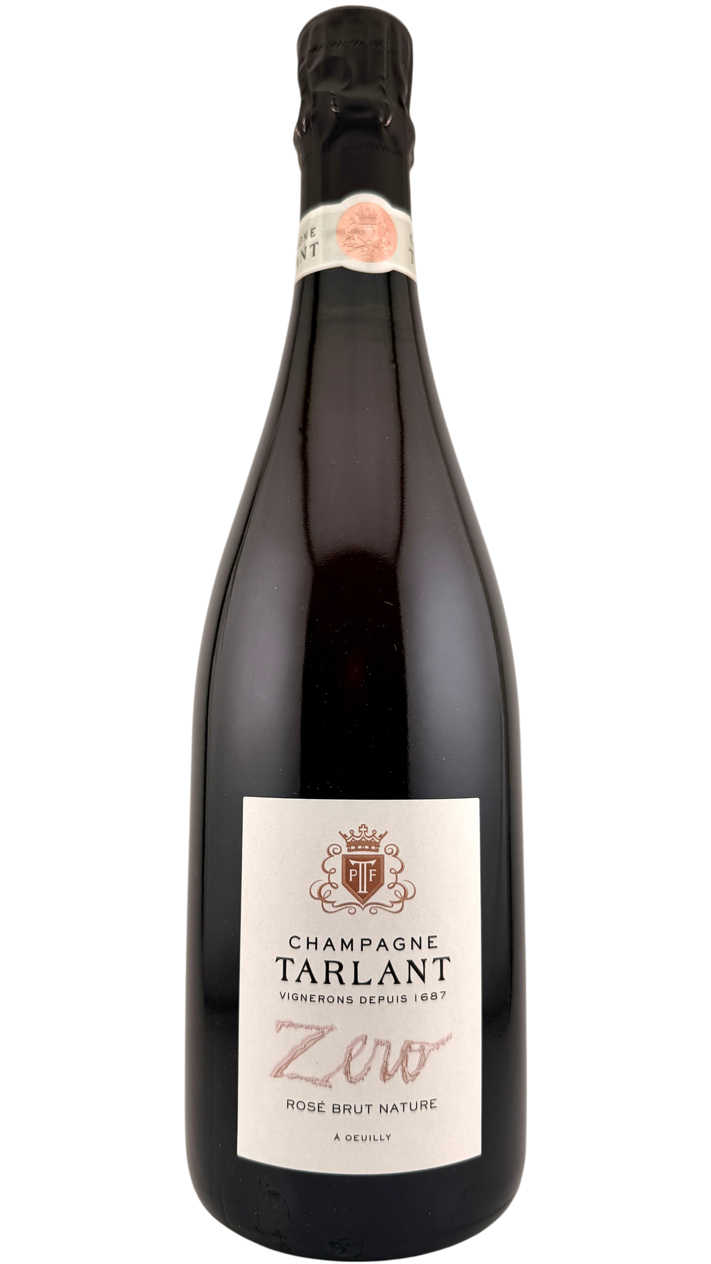 Champagne Zéro Rosé Brut nature Champagne Tarlant