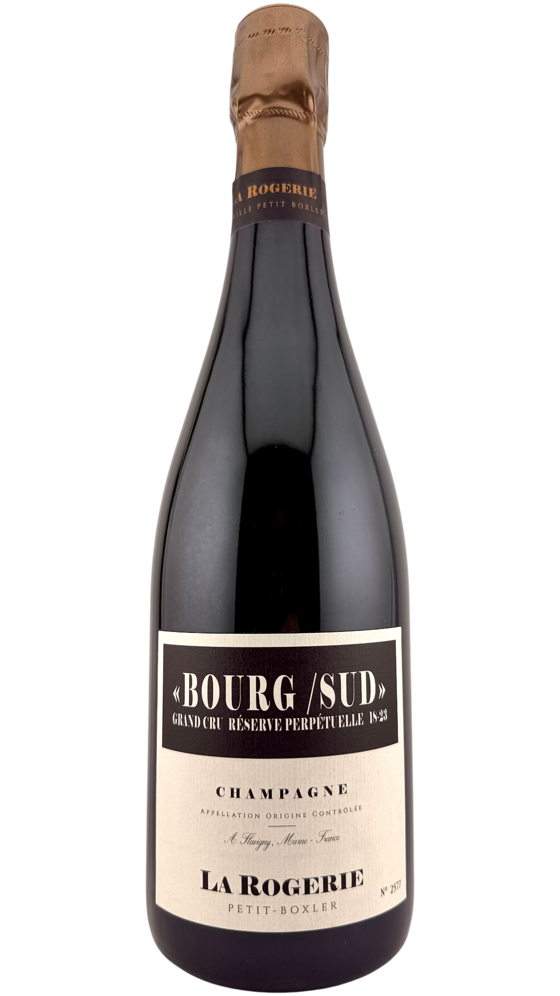 Champagne grand cru Avize réserve perpétuelle "Bourg/sud"