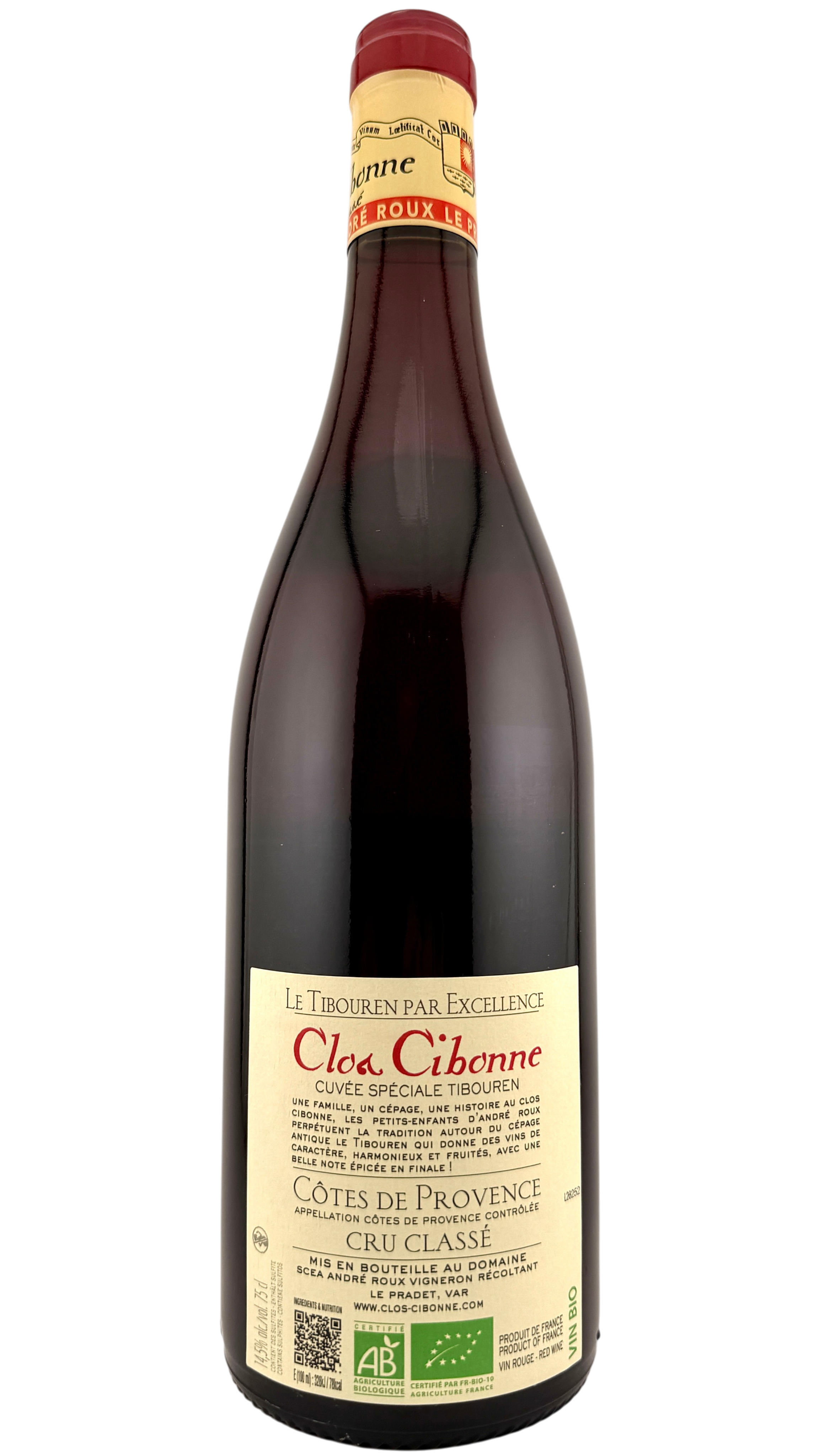 Côtes de Provence _Cuvée spéciale Tibouren_ Clos Cibonne