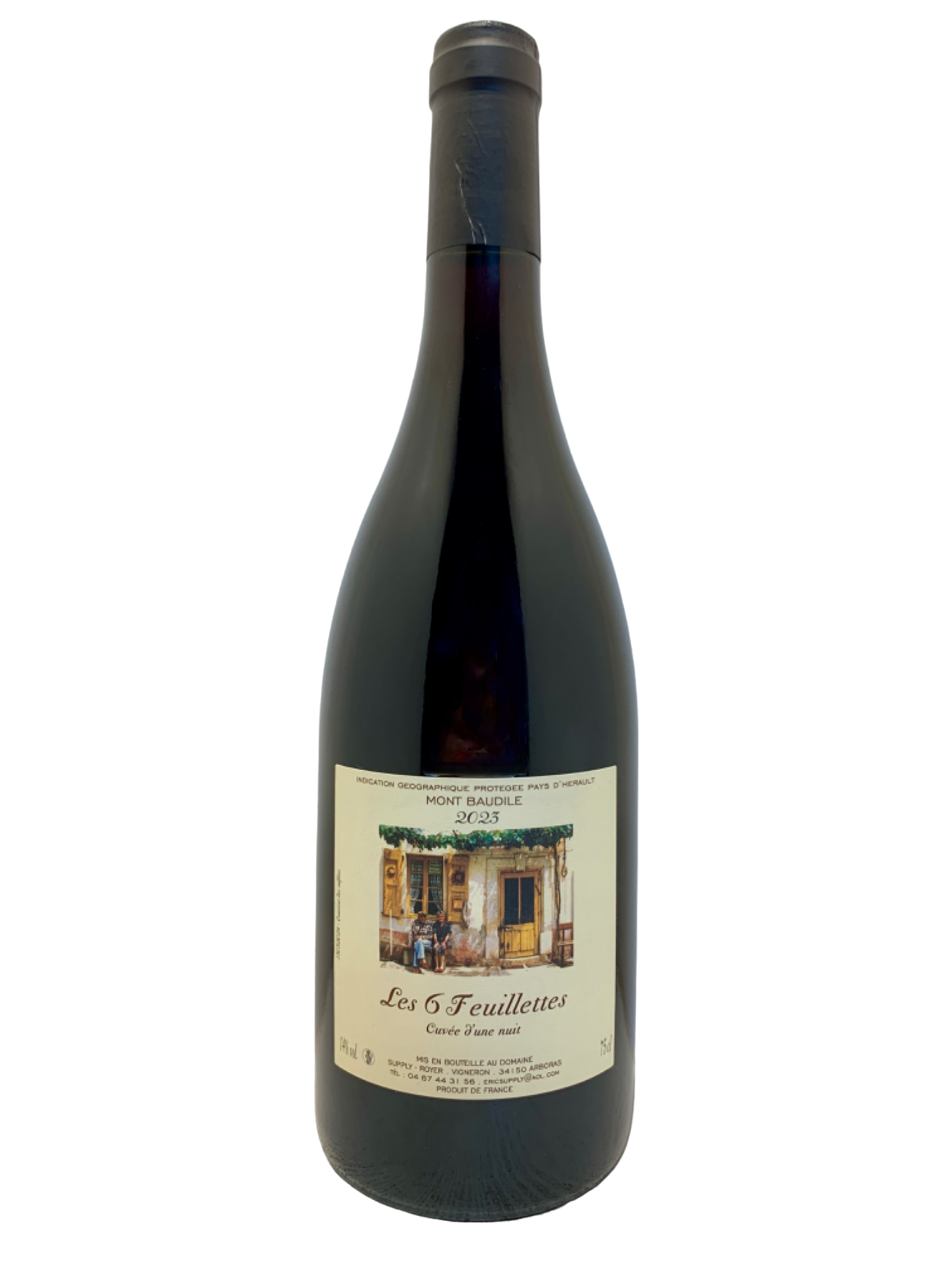 Vin du languedoc roussillon bio biodynamie organic wine natural syrah grenache mourvèdre cinsault carignan IGP Mont Baudile les 6 feuillettes Supply Royer eric et marie ange arboras
