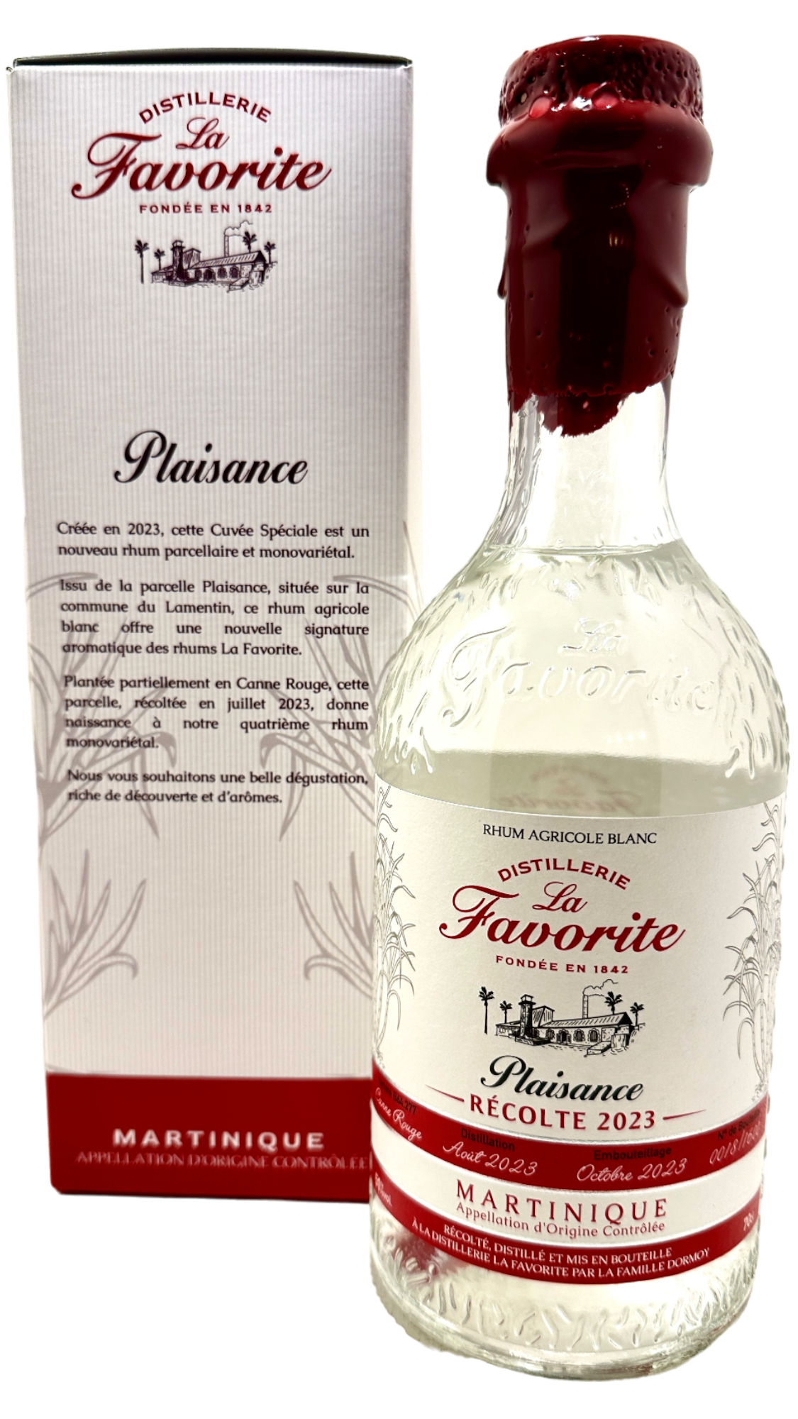 hvid rom La Favorite Plaisance 2023 canne rouge