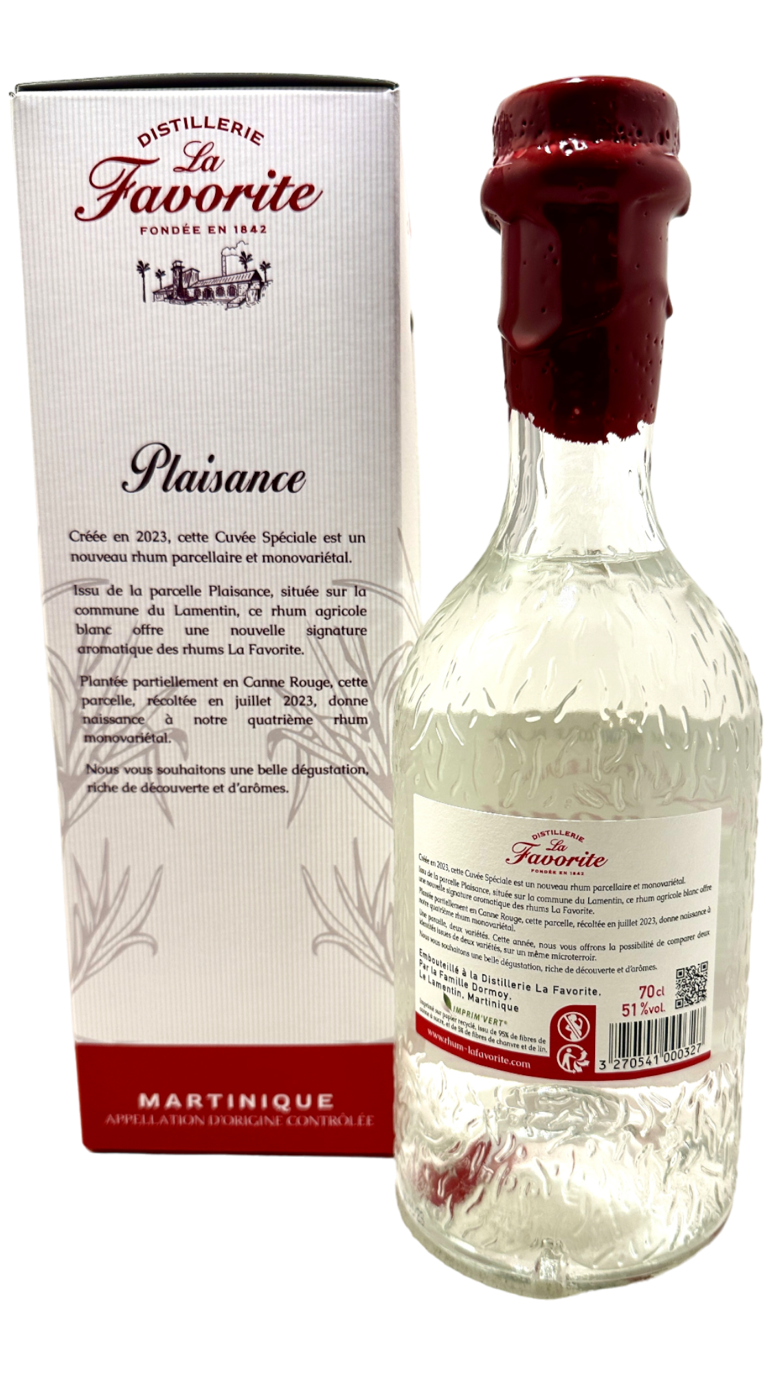 hvid rom La Favorite Plaisance 2023 canne rouge