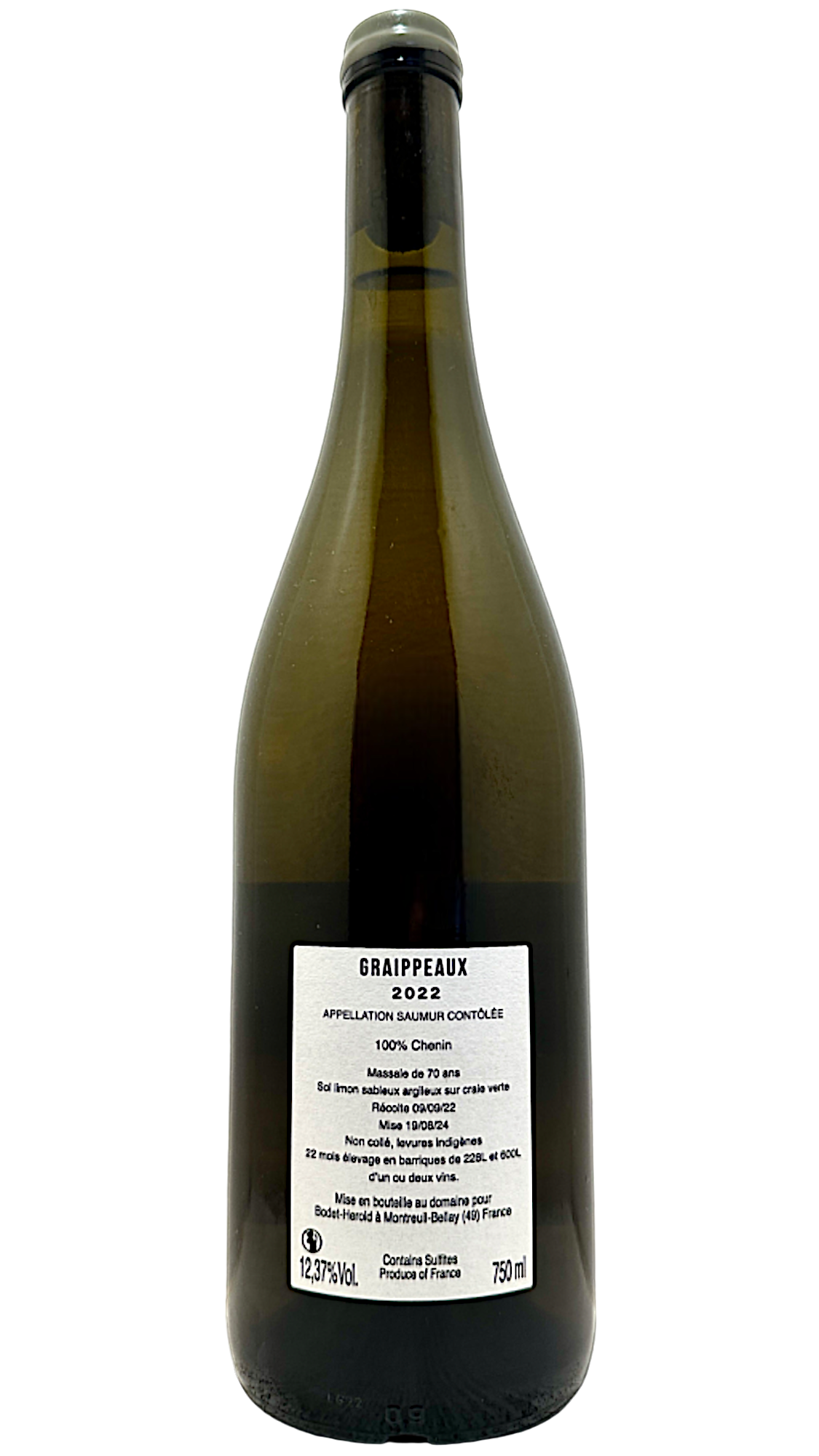Saumur Graippeaux Etienne Bodet La Durandière Saumur Graippeaux Etienne Bodet La Durandière vin de loire valley wine chenin grappes dry white wine bio biodynamic biodynamie clos rougeard