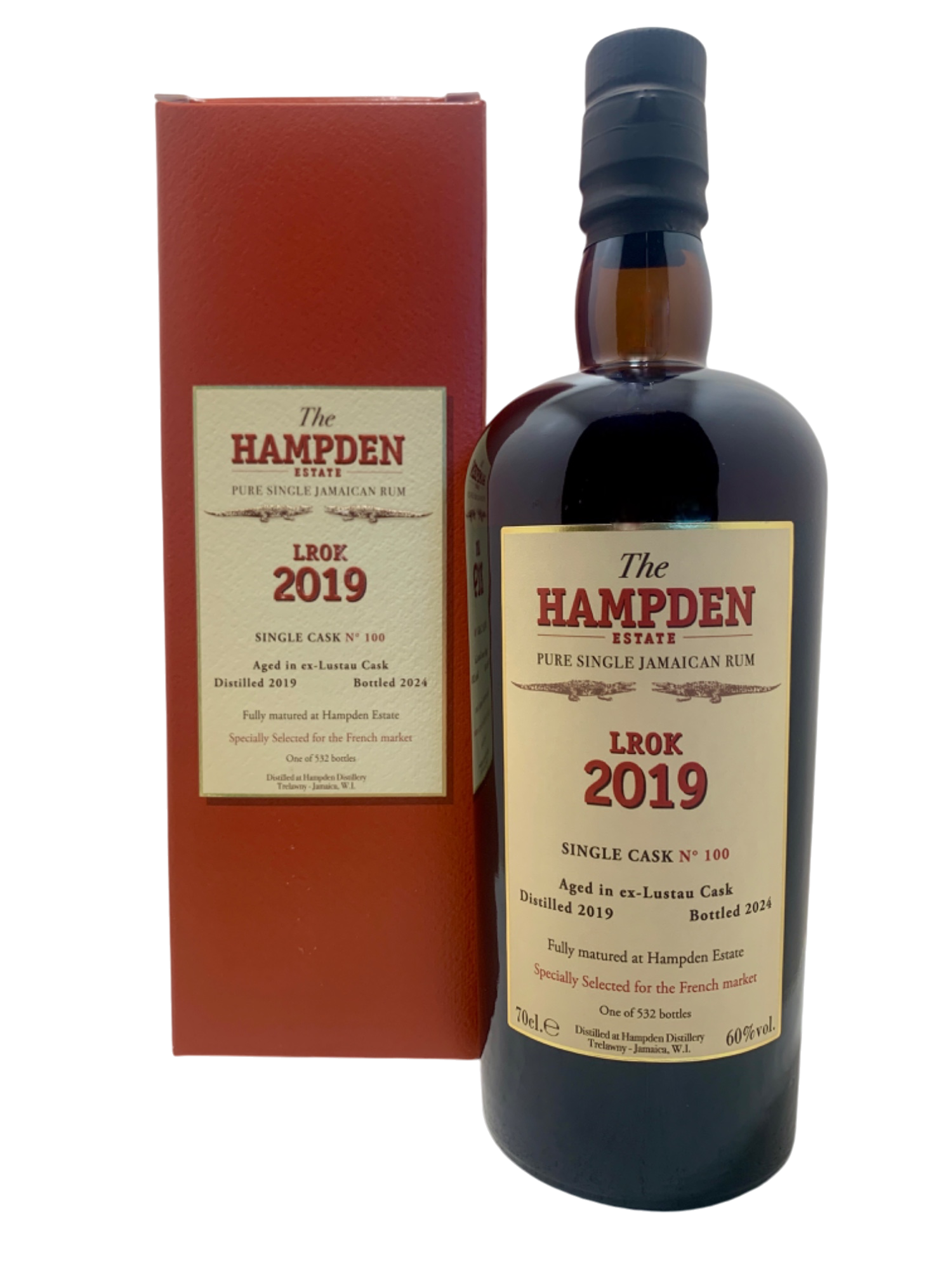 Jamaika Spirituosen goldener Rum luca gargano jamaikanischer Rum Spirituose ester hampden single cask n°100 "ex-lustau" LROK 2019