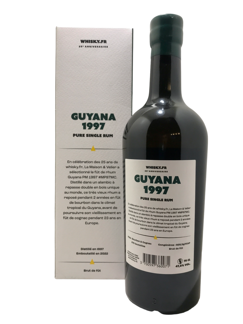 Rhum Guyana 25 ans "Edition LMDW" 1997