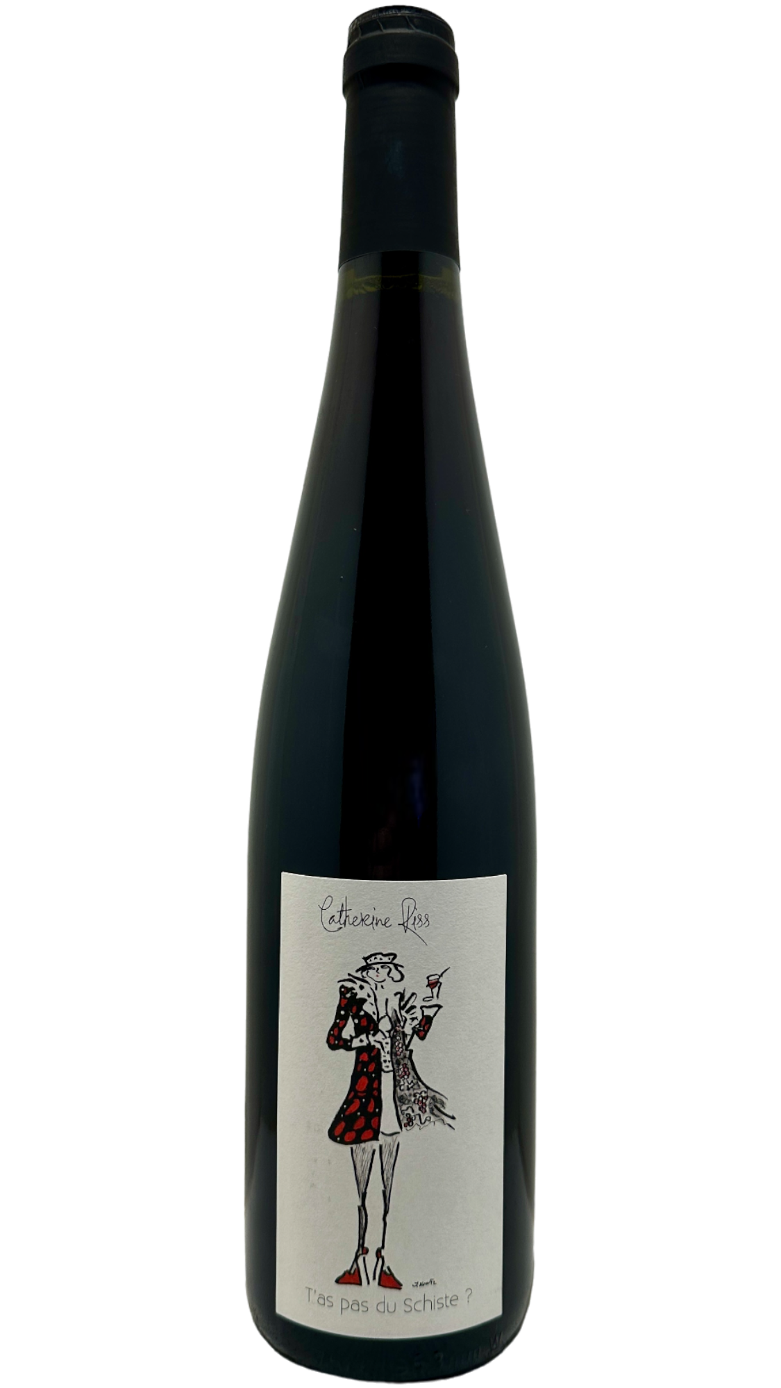 vin d'alsace alsacien wine organic biodynamie nature natural bio catherine riss aoc alsace pinot noir t'as pas du schiste ? vin rouge red wine reichsfeld