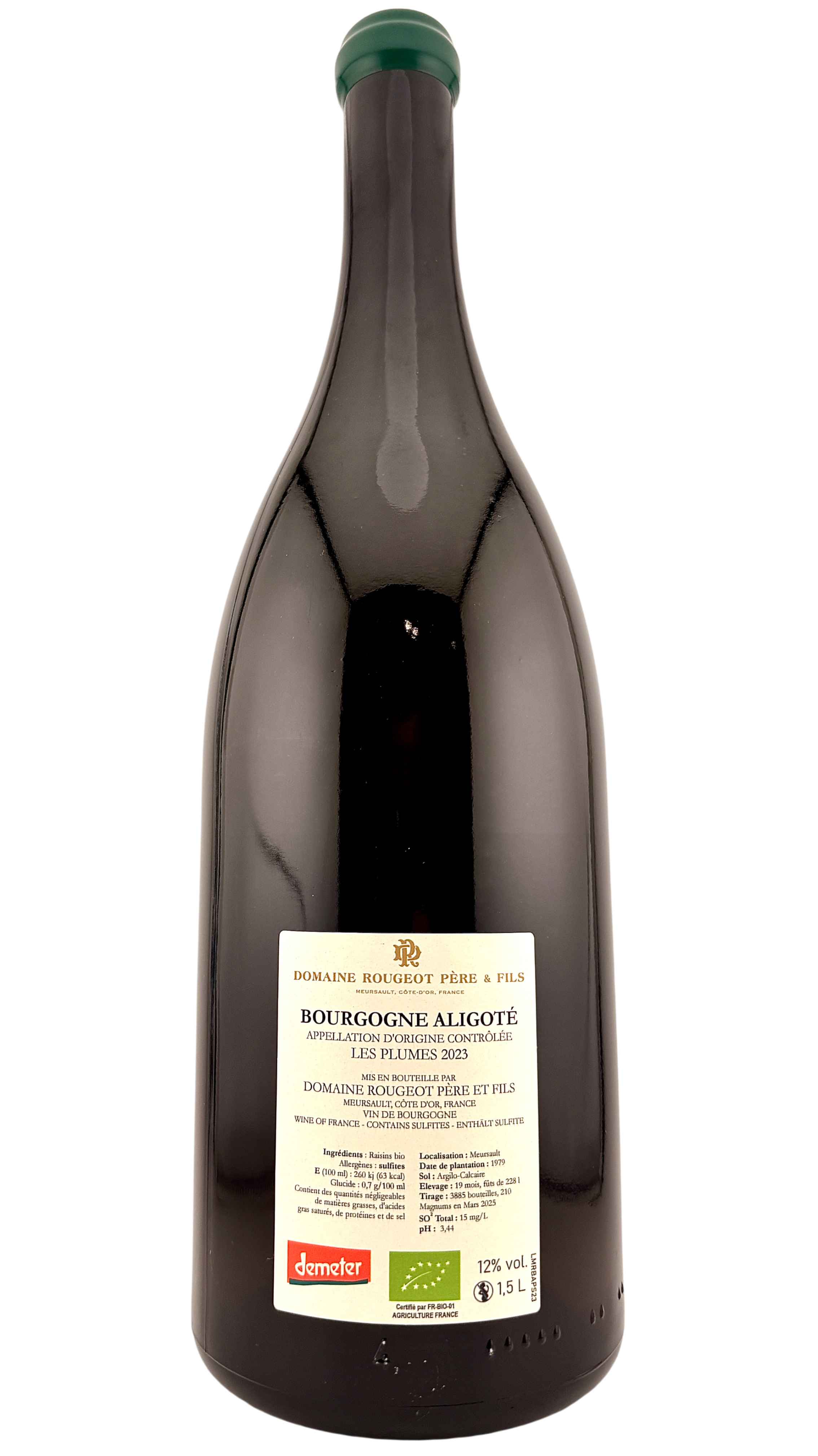 Bourgogne ALigoté Les plumes Domaine Rougeot