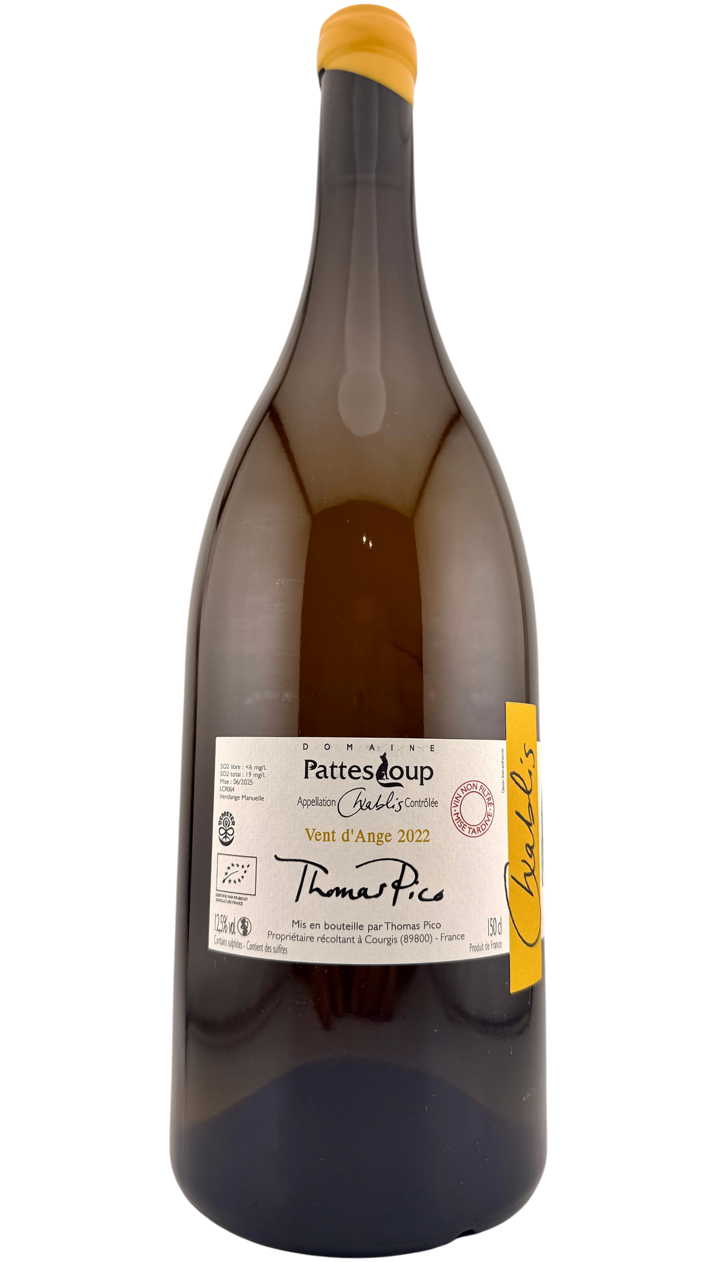 Chablis _ Vent d'ange, Mise tardive _ Domaine Pattes Loup Magnum