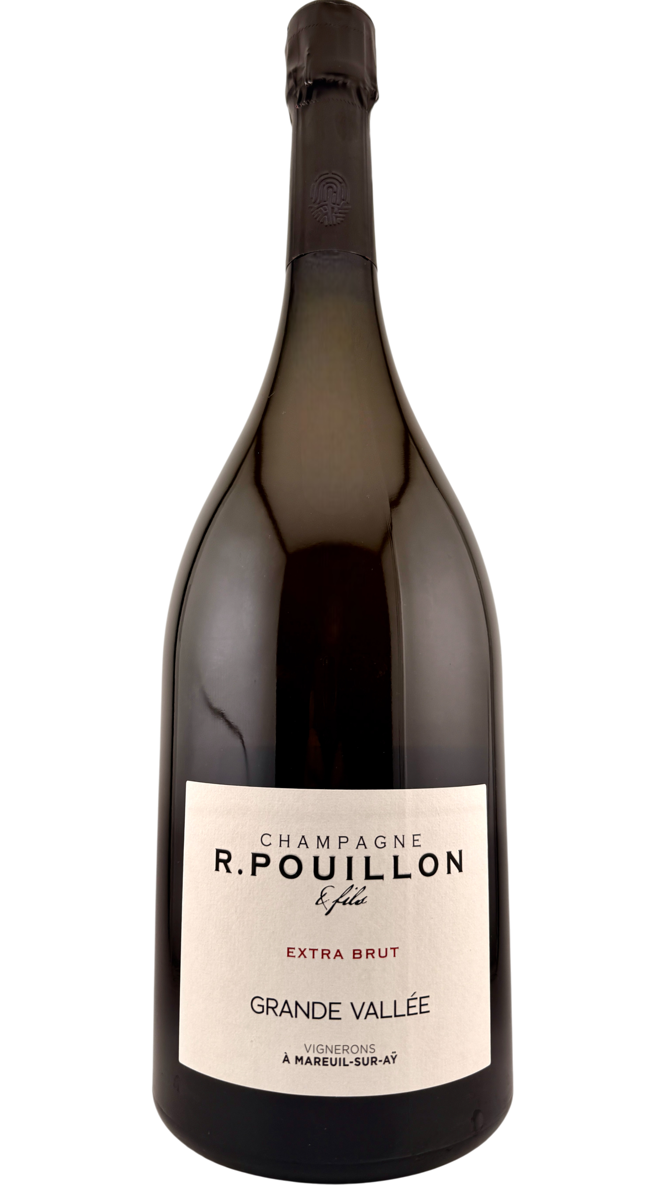 Champagne Grande Vallée R.Pouillon MAGNUM vin effervescent sparkling wine méthode pouillon montagne de reims pinot  noir chardonnay pinot meunier bio biodynamie
