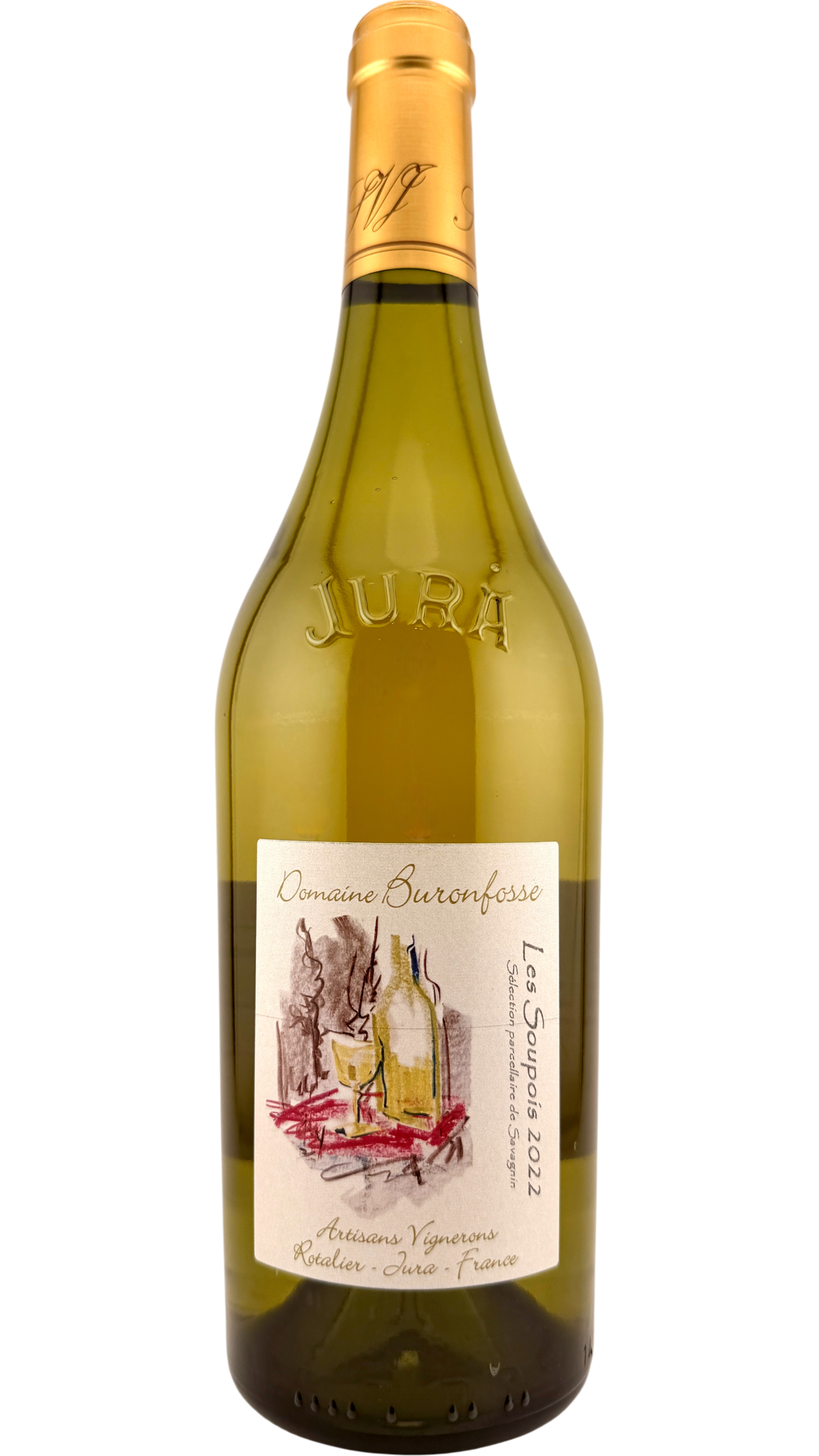 Côtes du Jura Les Soupois Buronfosse vin du jura jura wine organic bio biodynamie natural wine vin naturel jean pascal buronfosse savagnin parcellaire vin blanc white wine 