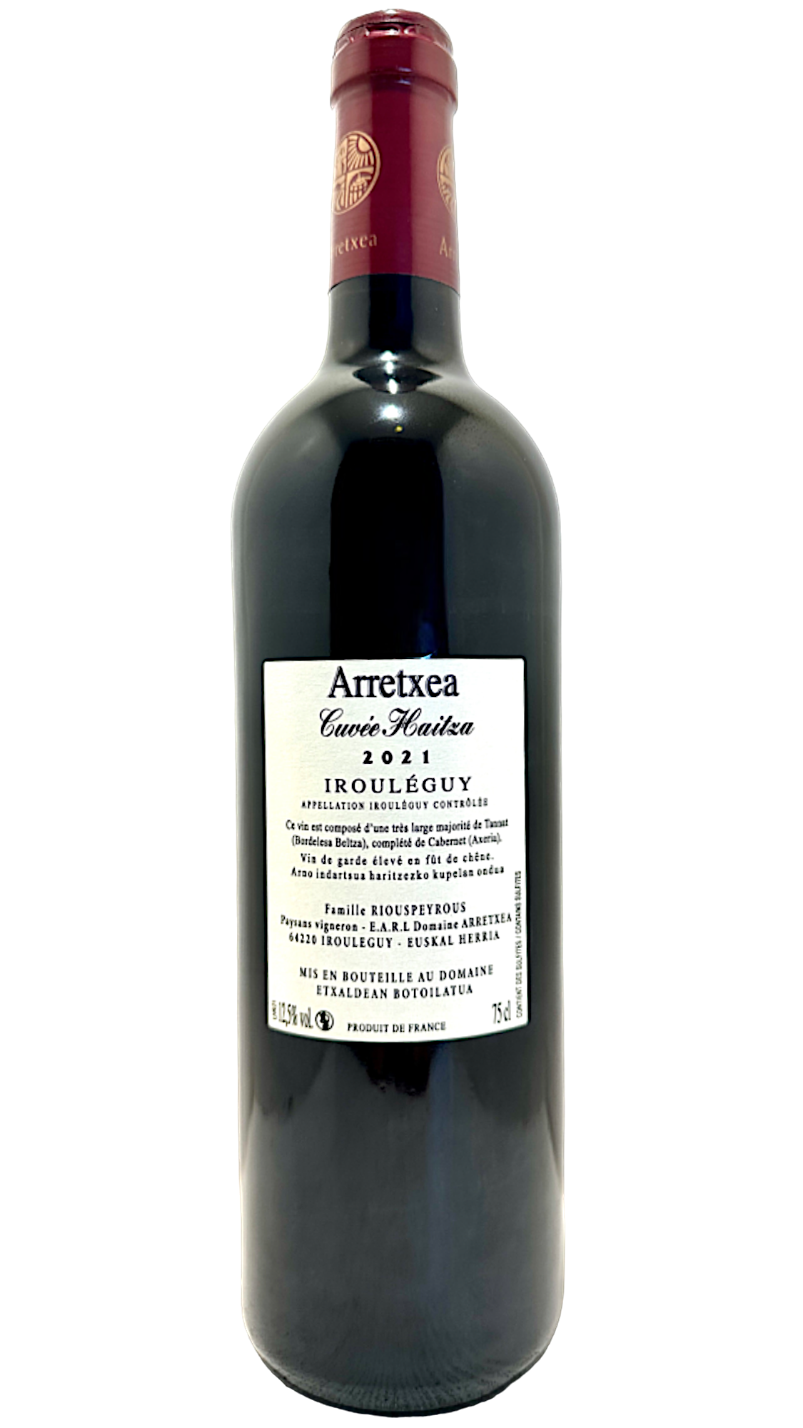 vin du sud ouest pays basque français south west wine bio biodynamie nature natural naturel organic thérèse et michel riouspeyrous cépage tannat cabernet franc petit manseng gros manseng petit courbu irouléguy  Haitza Iroulegy Domaine Arretxea