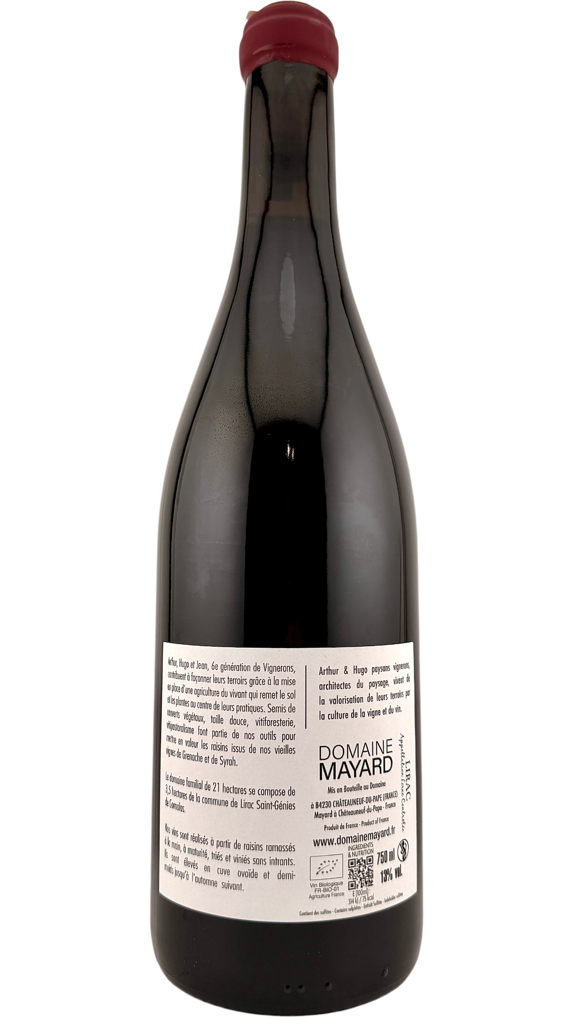 Lirac rouge, Domaine Mayard