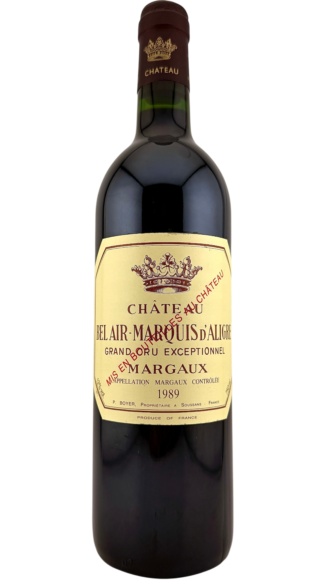 Margaux_Grandcruexceptionnel_ChateauBelAirMarquisd_Aligre1989