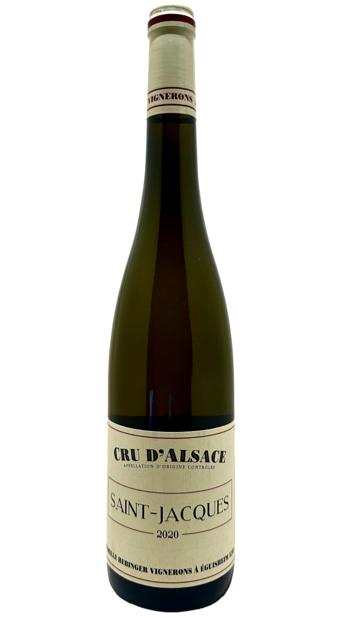 Pinot gris gris Saint Jacques Domaine Hebinger.