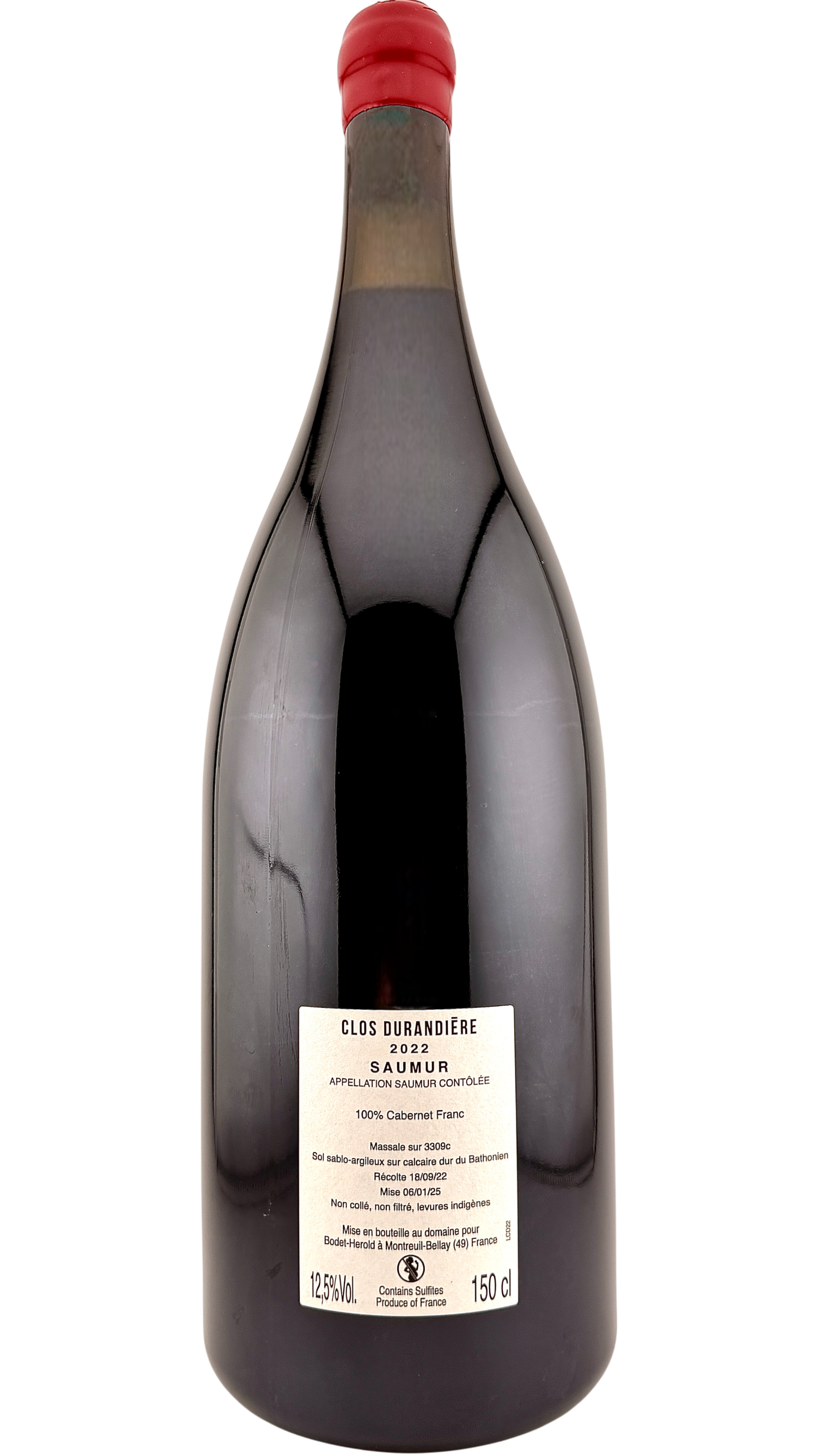 Saumur Clos durandière Etienne bodet vin rouge de la vallée de loire valley red wine clos rougeard cabernet franc grappes bio biodynamie organic vin naturel natural wine