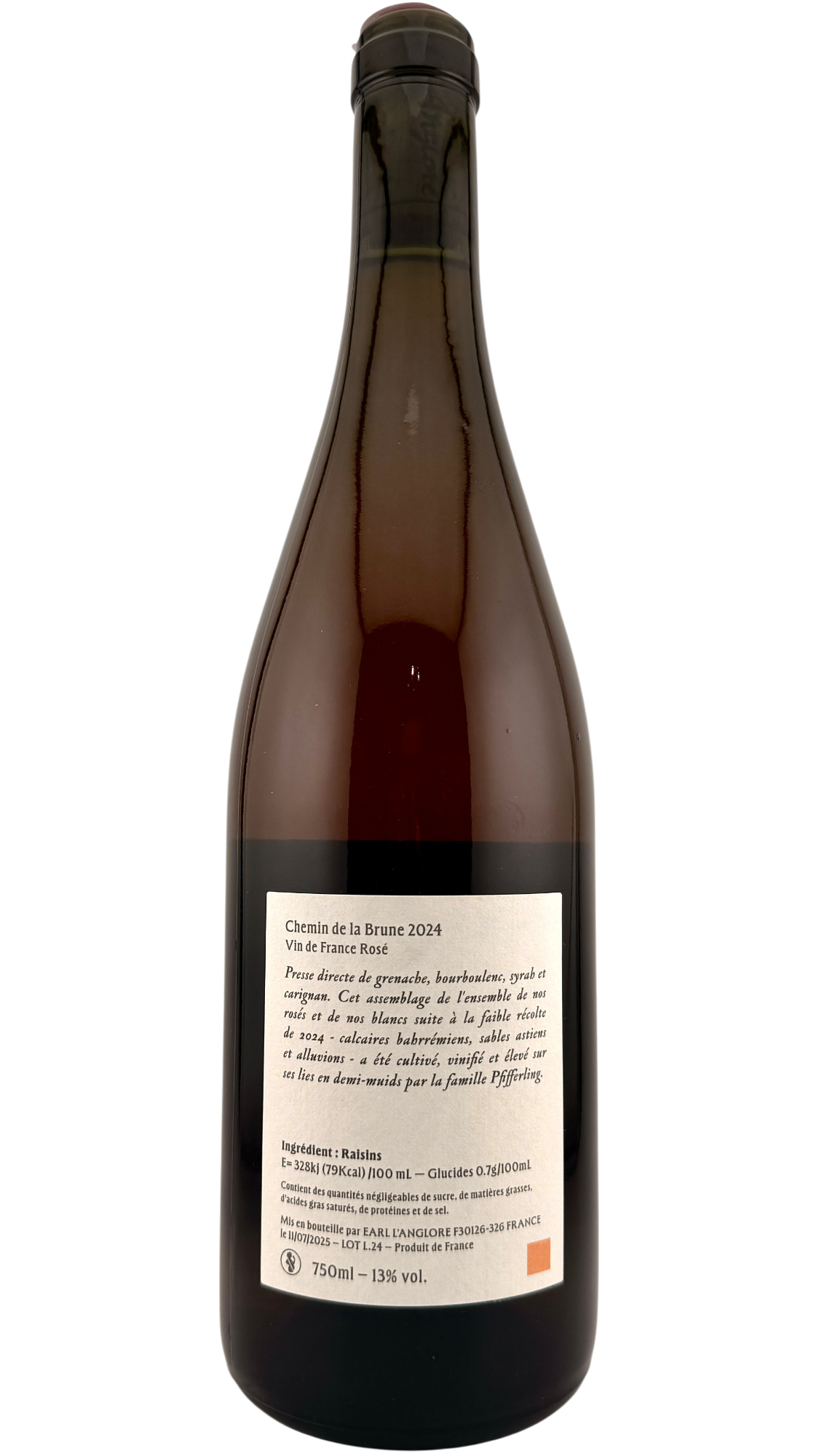 Vin de France Chemin de la Brune  Domaine l'anglore